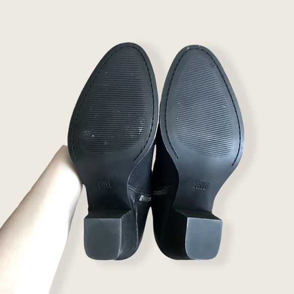 Frye Essa Black Leather Everyday Fall/Winter/Spring Classic Heeled Ankle Booties - Picture 15 of 16